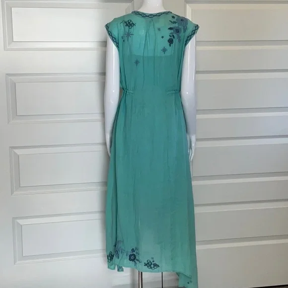 Johnny Was Gish Asymmetrical Sleeveless Dress L NWT